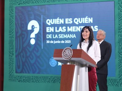 AMLO inaugura "Quién es quién en las mentiras"; Ana Elizabeth García Vilchis será su encargada