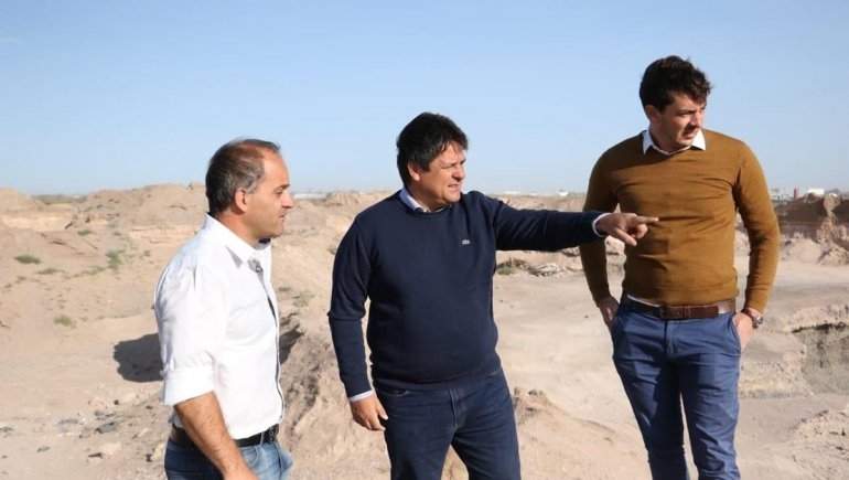 El intendente Gaido junto a Baggio y Contardi Fuente: (Twitter)