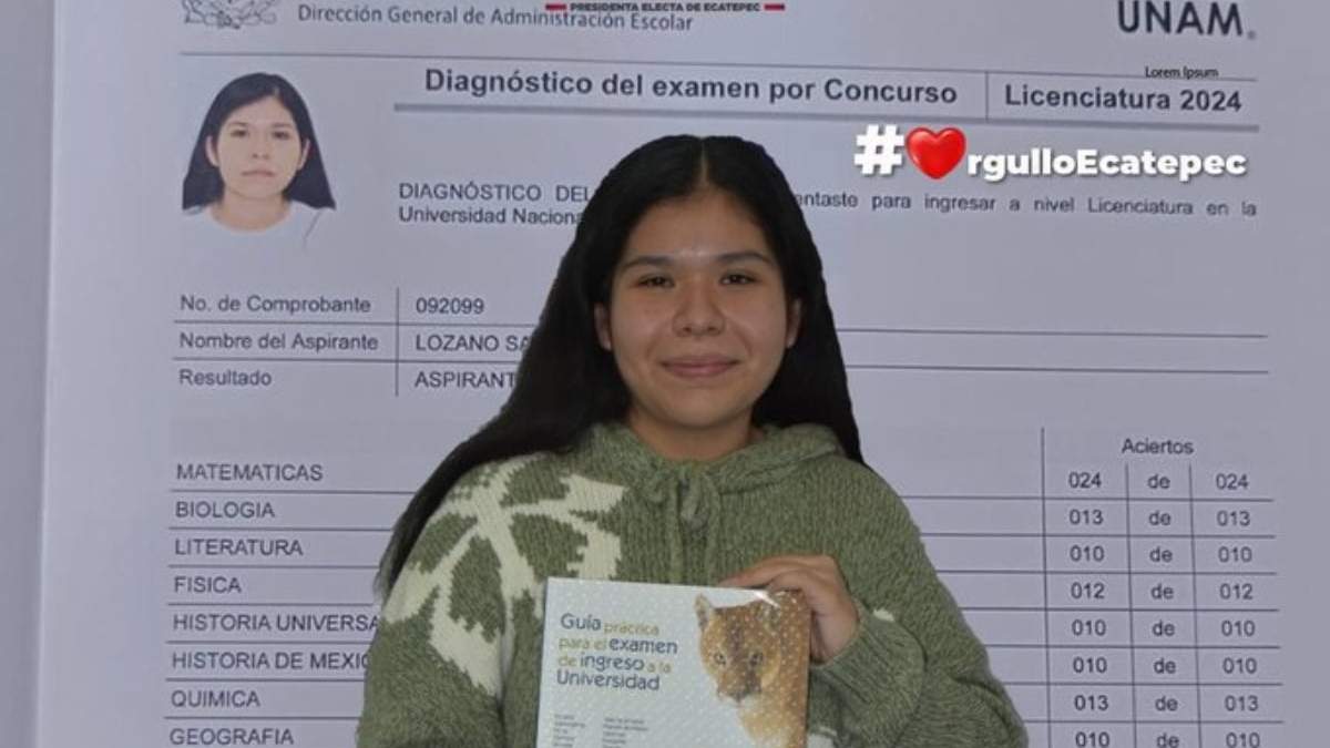 Mariana Yalí Lozano Sánchez estudiará la carrera de Médico Cirujano en la Facultad de Medicina, es originaria de Ecatepec, Estado de México