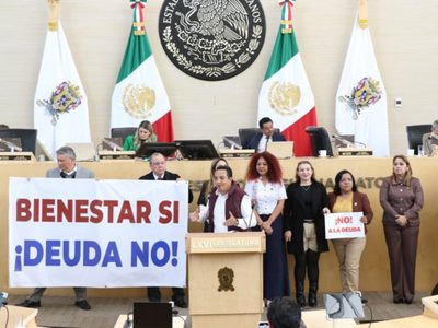 Entre protestas, Congreso de Guanajuato aprueba contratar deuda por 8 mil millones de pesos