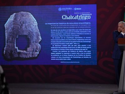 El monolito olmeca “Monstruo de la Tierra” ya está en México y se exhibe en Morelos: INAH