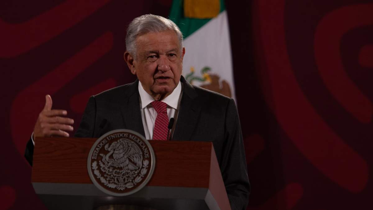 El presidente en la conferencia de Palacio Nacional