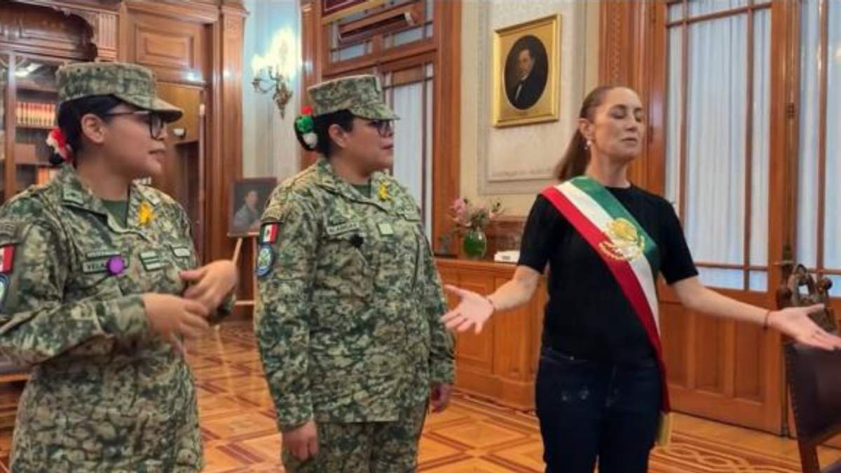La presidenta Claudia Sheinbaum