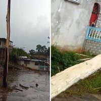 Rayo impacta y destruye poste de Voladores de Papantla en Puebla (Video)