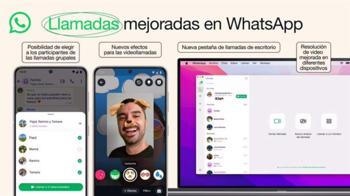 Entre las novedades se encuentran efectos para hacer estas comunicaciones más divertidas