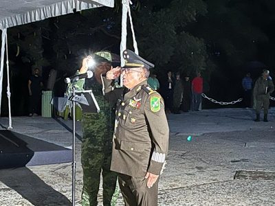 El general José Joaquín Jiménez asume la comandancia de la Séptima Región Militar