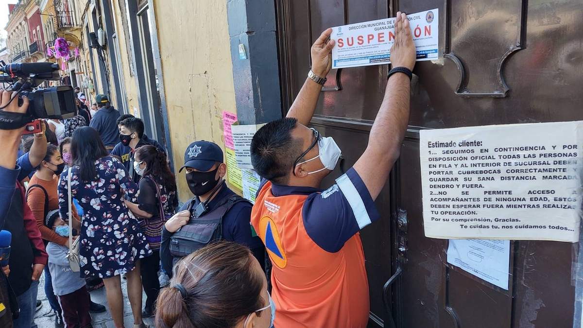 Suspensión de un establecimiento en Guanajuato