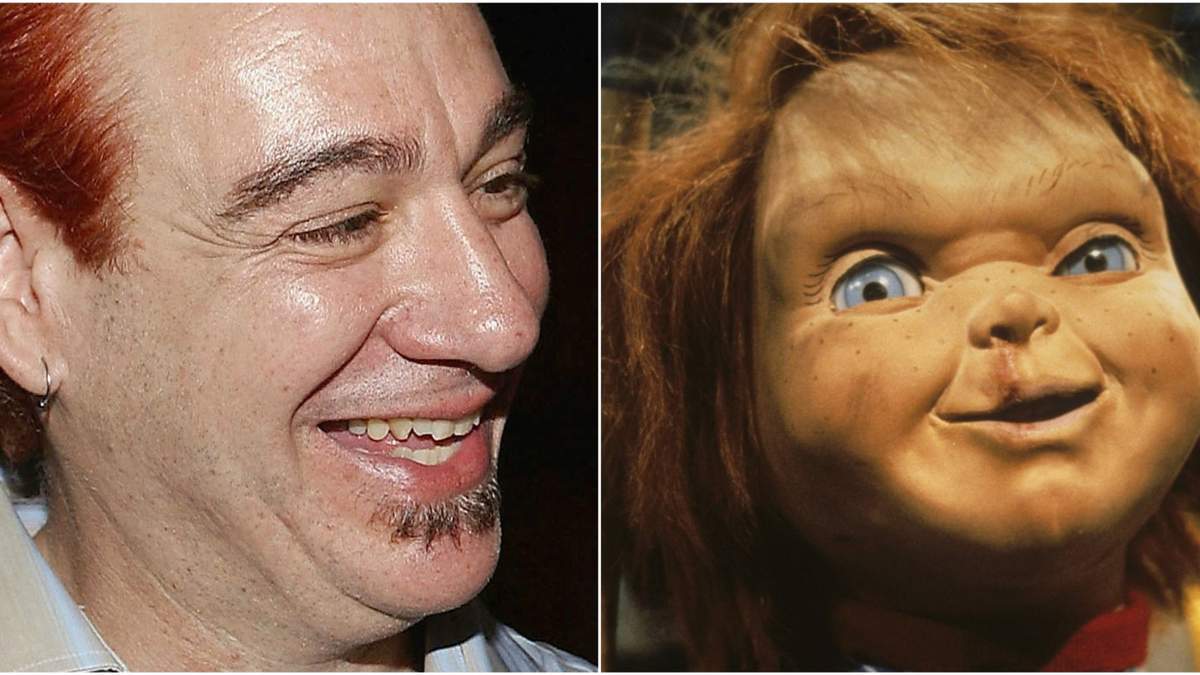 John Lafia y muñeco "Chucky". Fuente: (Twitter)