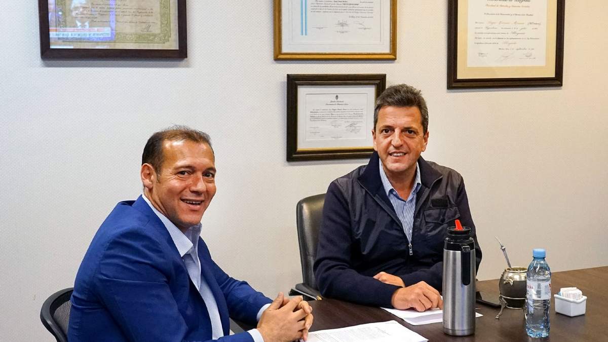 Reunión entre Massa y Gutiérrez (Fuente: Twitter)