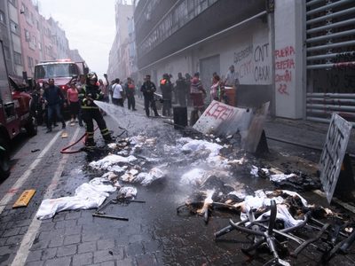Segob y SEP reprueban los “actos vandálicos” de la CNTE en edificio del SNTE (Video)