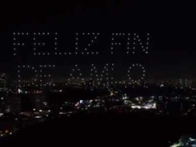 “Feliz Fin de AMLO 2024”: Xóchitl Gálvez lanza mensaje con drones