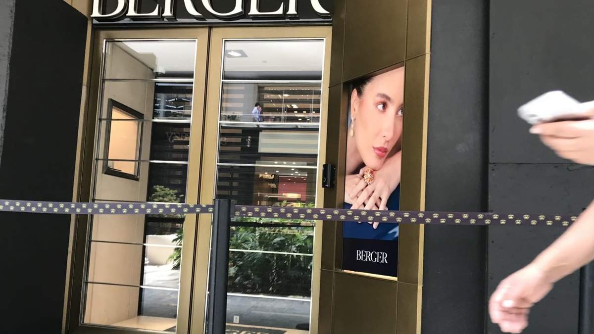 Berger, joyería atracada