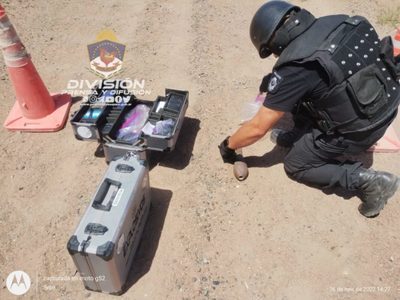Hallaron un proyectil militar en una zona rural de San Patricio del Chañar