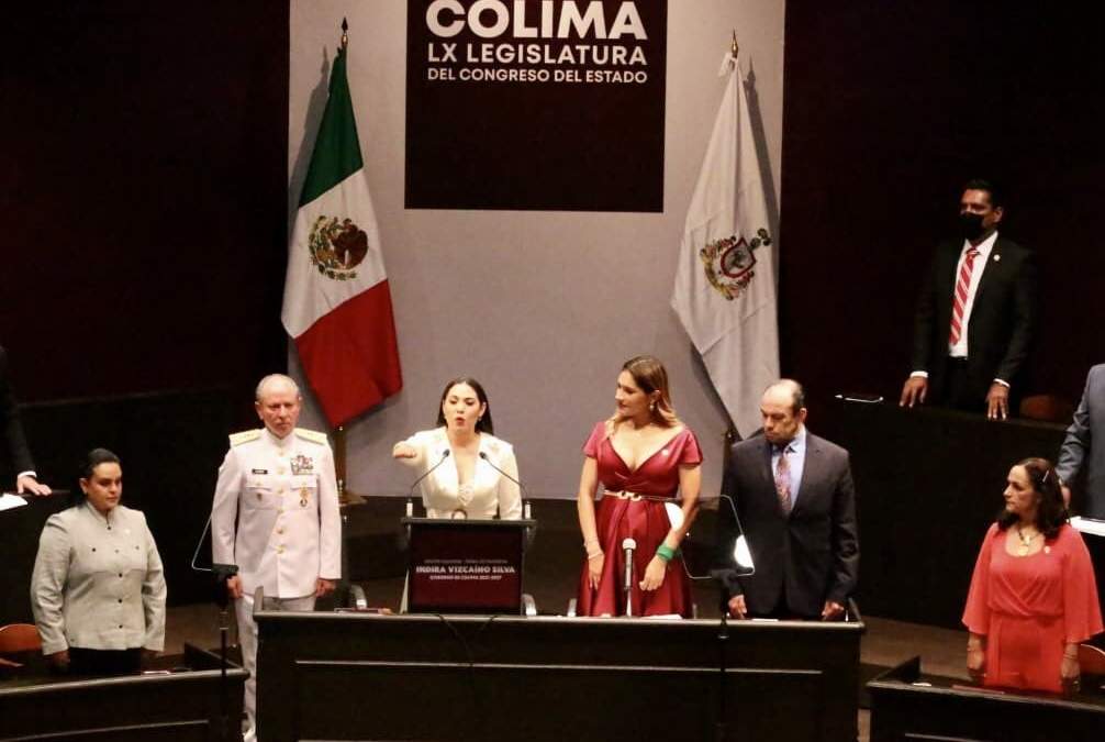 Toma de protesta como gobernadora de Colima de Indira Vizcaíno
