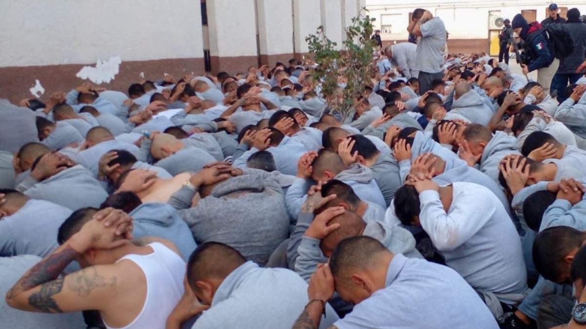 Reos del Centro Estatal de Reinserción Social (Cereso) número tres de Ciudad Juárez, Chihuahua