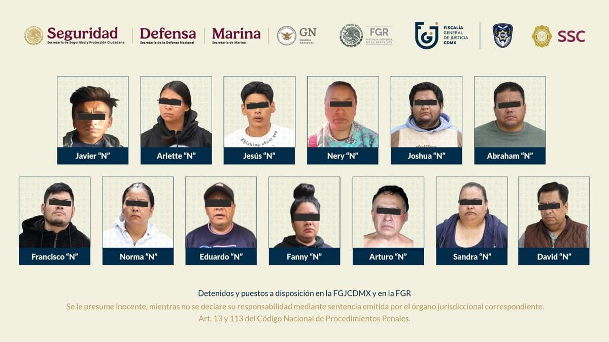 Los 13 detenidos por el doble homicidio