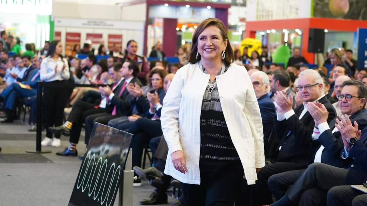 Xóchitl Gálvez durante su participación en el Foro Elecciones 2024