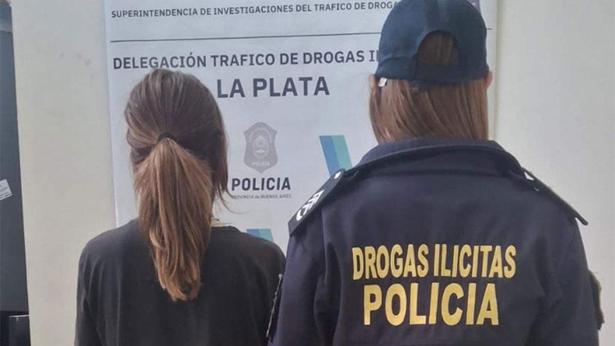 La detenida de 32 años había llegado de Neuquén a La Plata para estudiar