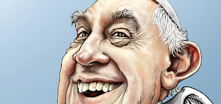 Vista previa de "Buen viaje, Papa Francisco", cartón de José Antonio Rodríguez