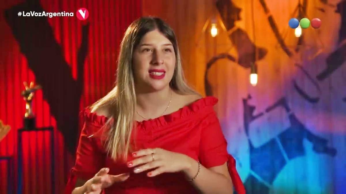Antonella Domínguez en La Voz Argentina. Fuente: (Twitter)