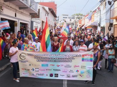 Marcha del orgullo en Cuernavaca: Exigen acciones afirmativas electorales para 2024
