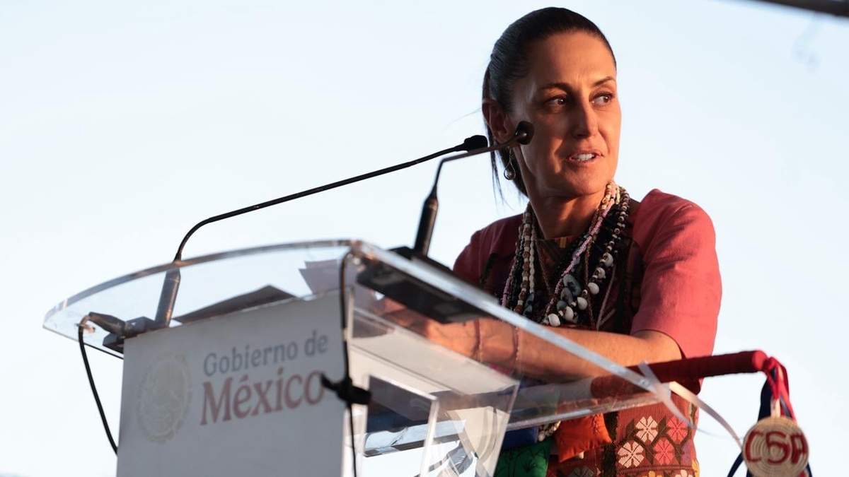 La presidenta Claudia Sheinbaum en Sonora, el sábado 9 de mayo de 2025