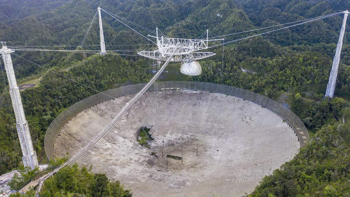 Radiotelescopio de Arecibo. Fuente: (Twitter)