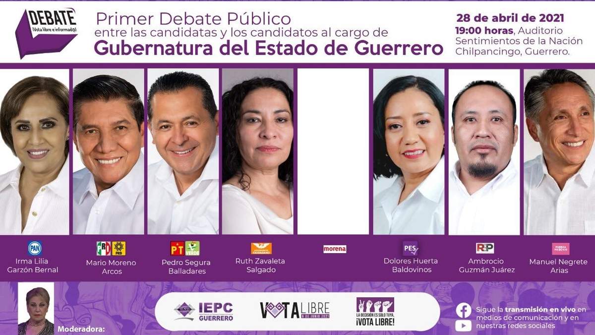 El anuncio del IEPC e Guerrero sobre el primer debate entre candidatos