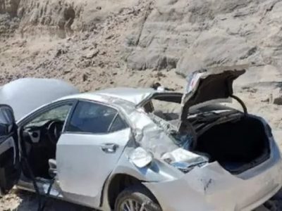 Intentaban esquivar piedras y volcaron muy cerca de Junín de los Andes