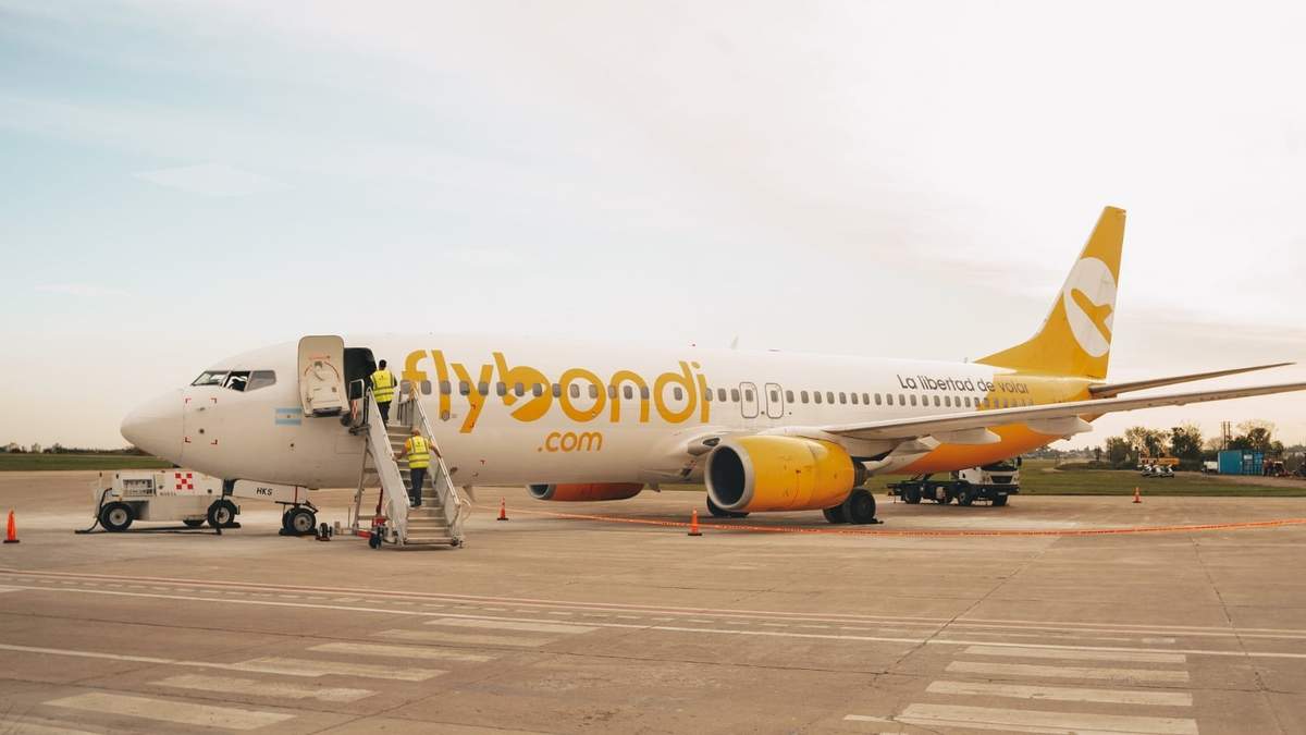 Flybondi. Fuente: (Twitter)