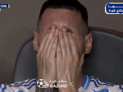 Lionel Messi sale de la final de la Copa América por lesión y estalla en llanto (Video)