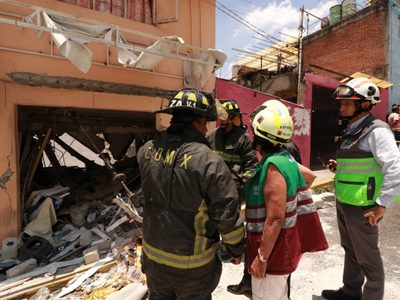 Explosión por gas deja una mujer muerta y tres heridos en un inmueble de la alcaldía Álvaro Obregón