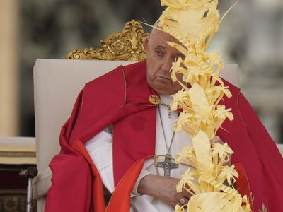 Papa Francisco decidió no leer su homilía durante la misa del Domingo de Ramos