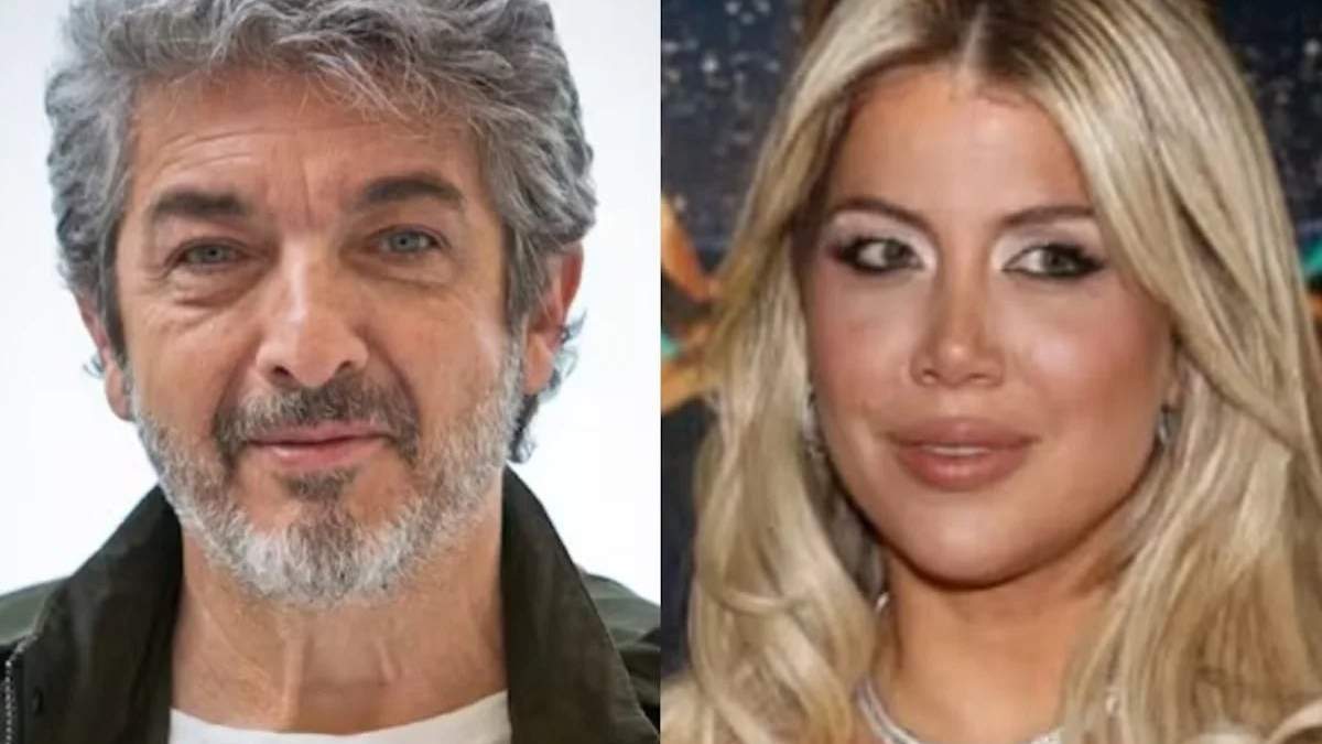 Ricardo Darín y Wanda Nara. Fuente: (Instagram)