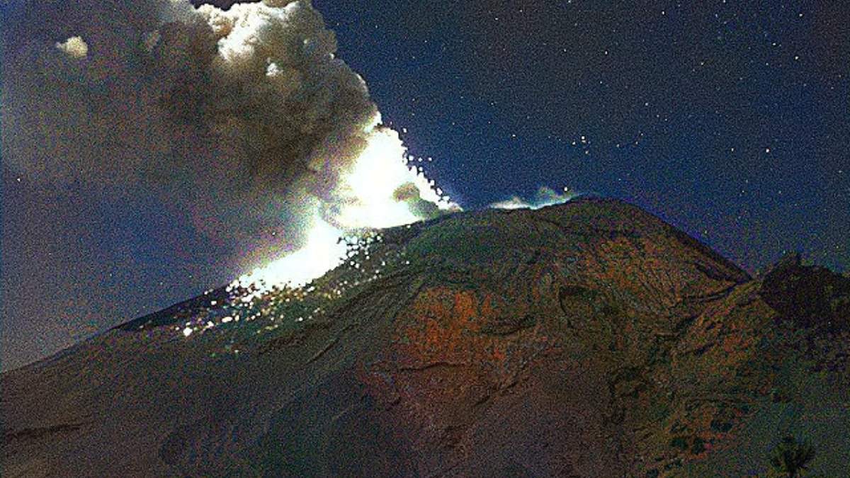 La actividad del volcán Popocatépetl