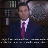 Salir a votar es la mejor forma de rechazar la violencia, aconseja Peña en mensaje a la nación (Video)