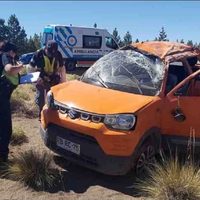 Un vehículo con tres ocupantes de nacionalidad chilena volcó en la Ruta Nacional 40
