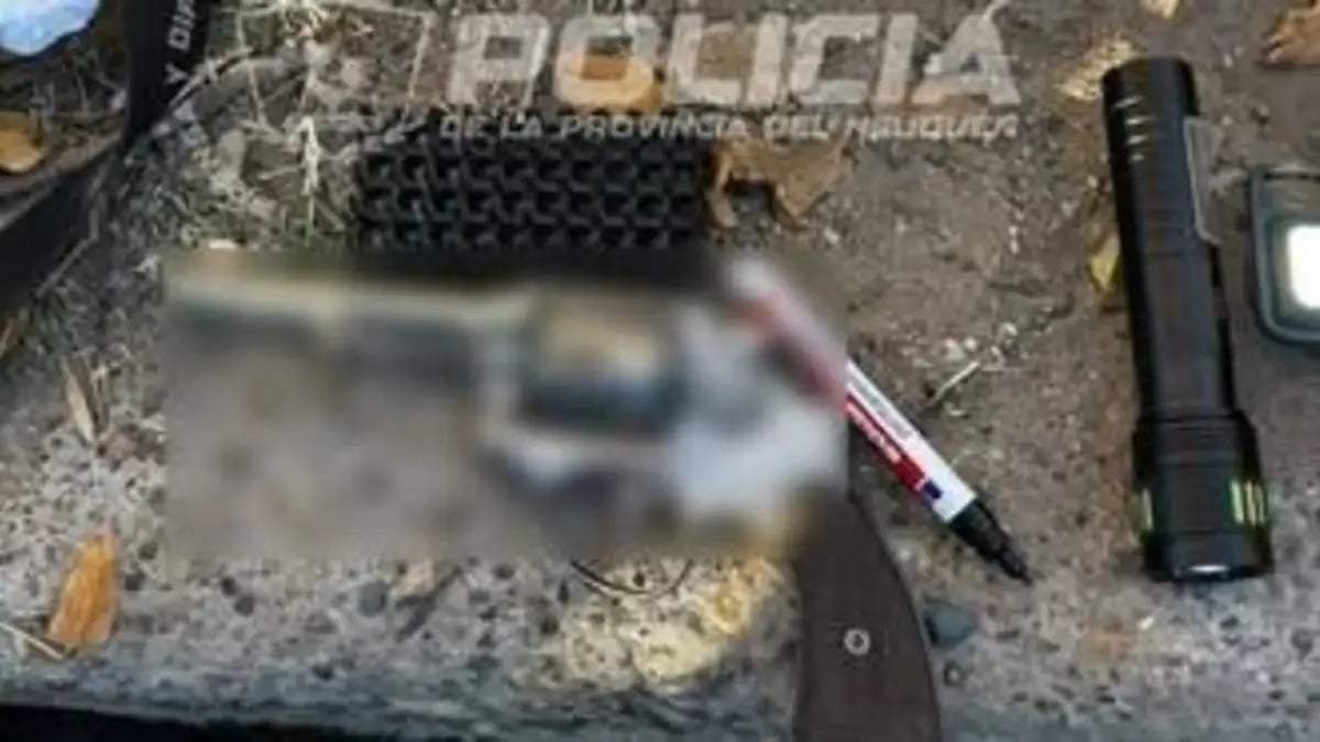 Secuestraron un arma a un hombre en barrio Maronese. Fuente: (Policía del Neuquén)
