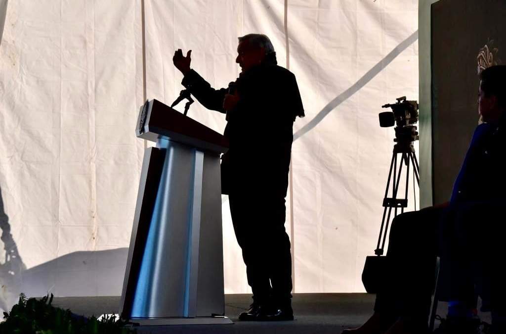 El presidente durante la presentación de la estrategia de seguridad en Zacatecas