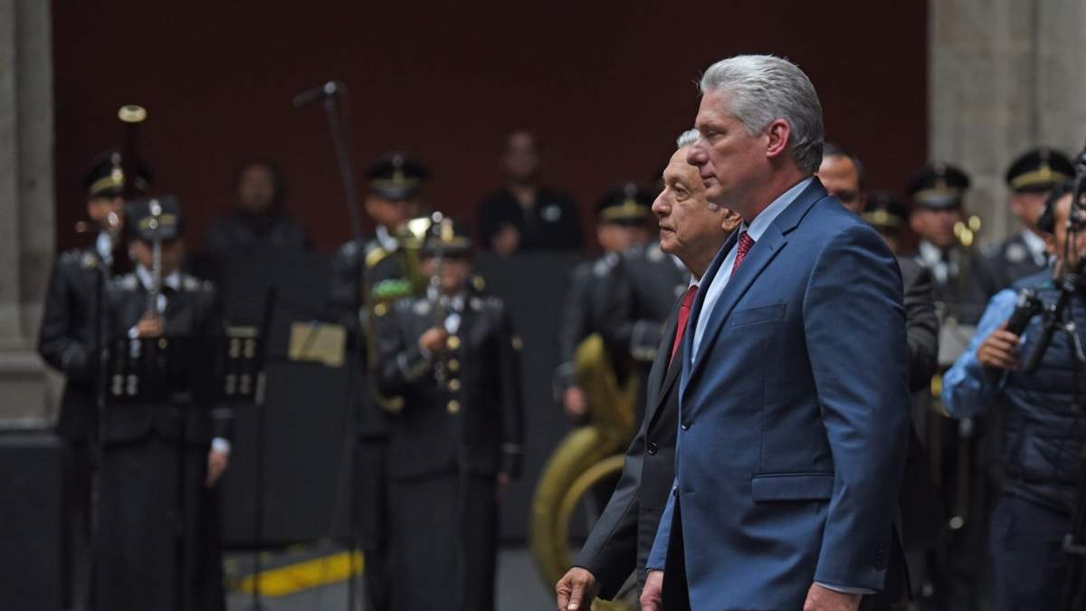 Miguel Díaz-Canel y López Obrador en 2019