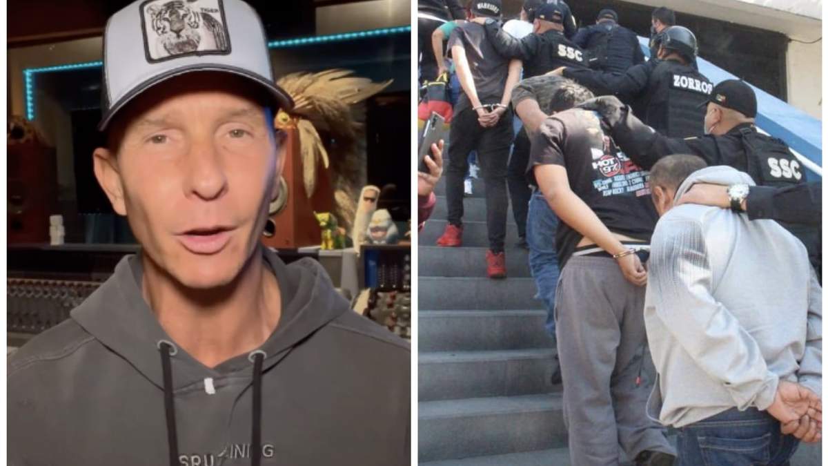 El cantante y los cuatro detenidos este lunes