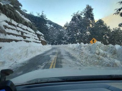 Nevadas sobre ruta 40: Extremo cuidado para circular en la zona cordillerana
