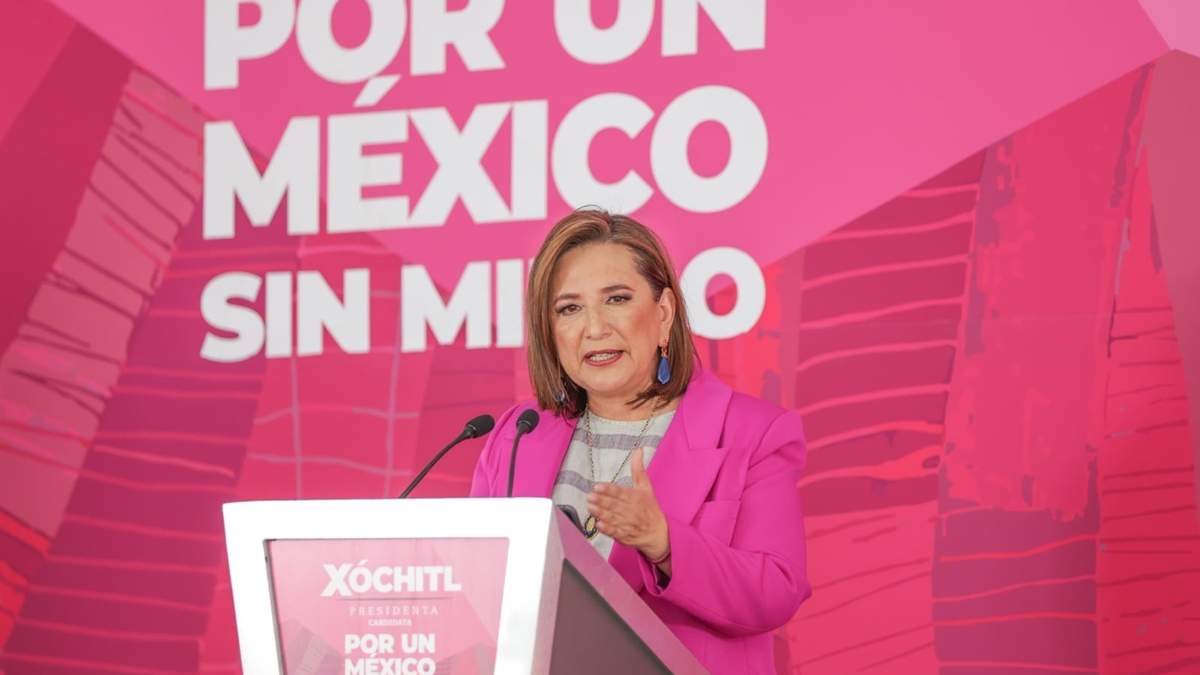 La candidat de la Coalición fuerza y Corazón por México, Xóchitl Gálvez