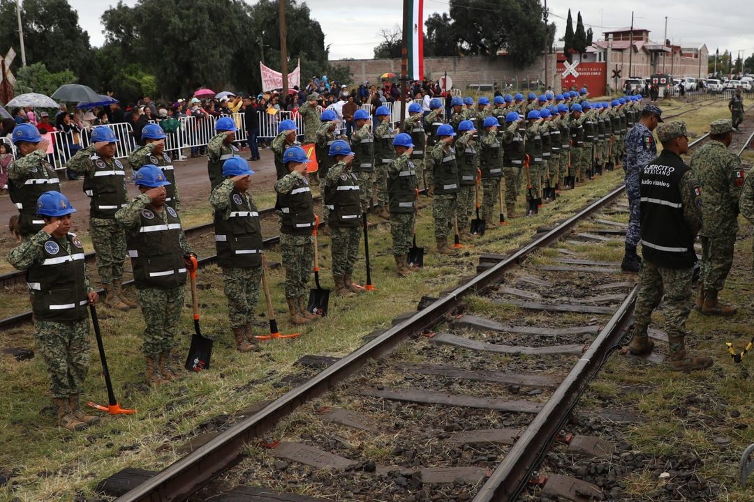ingenieros militares comenzara´n sus laboras para el inicio de la construccio´n del Tren AIFA - Pachuca Foto Daniel Augusto  Cuartoscuro