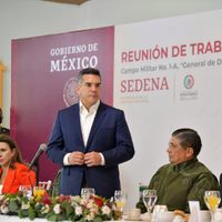 Reunión con "Alito" Moreno fue para informar sobre labor del Ejército y la Guardia Nacional: Sedena