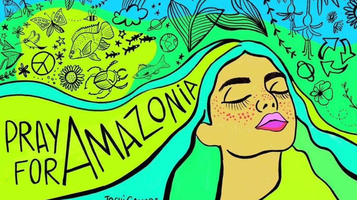 Murales con pinturas que cuidan el medioambiente. Fuente: (Instagram)