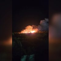 Incendio en Rincón de los Sauces: lograron controlar las llamas en la zona de chacras