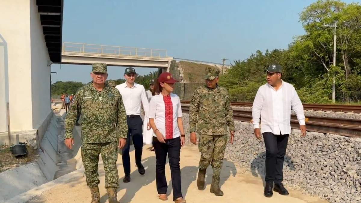 La presidenta Claudia Sheinbaum en Palenque, Chiapas