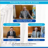 Garay fue electo presidente de la Suprema Corte por tercera vez