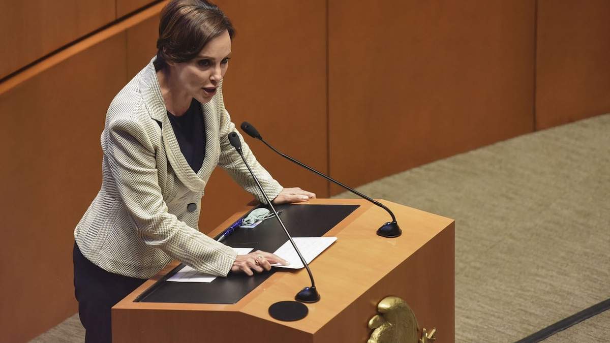 La senadora panista Lilly Téllez